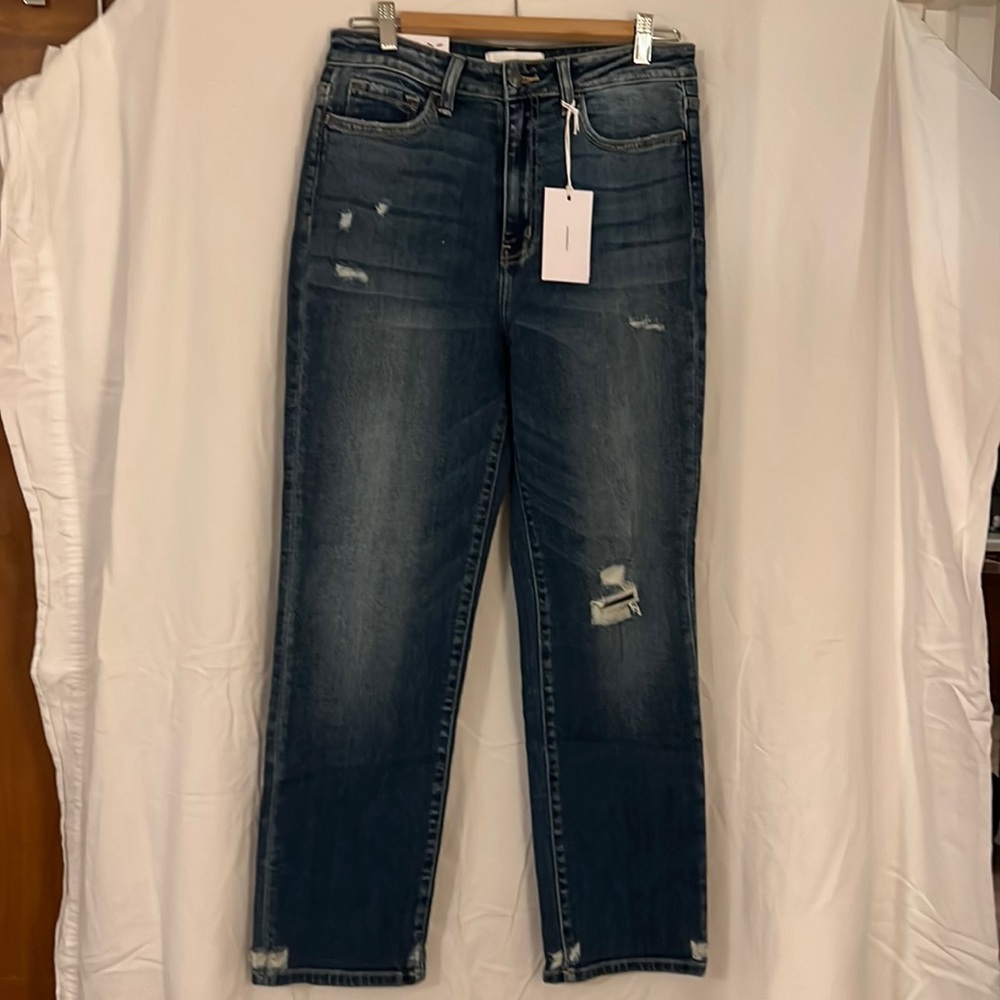 High Rise Straight Leg Jeans